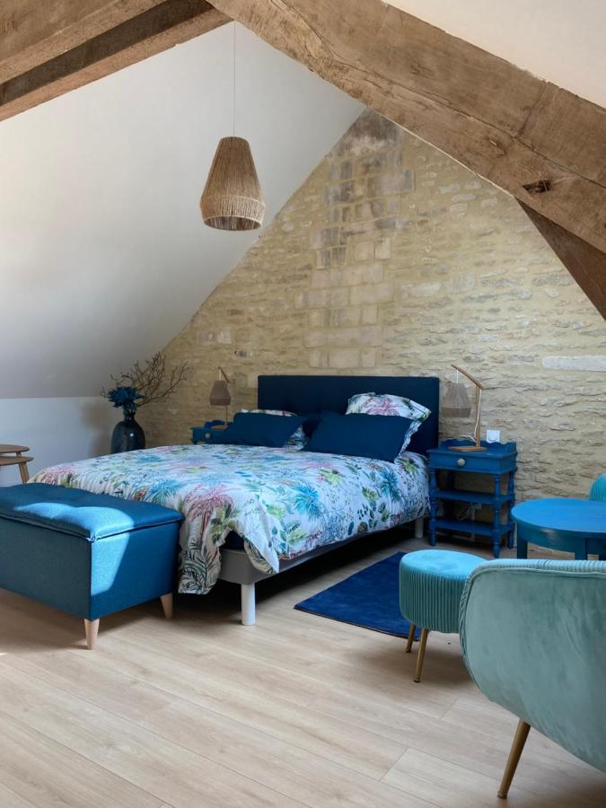 Charmante Maison Du XVIII En Pierre Renovee Colleville-Montgomery Zewnętrze zdjęcie